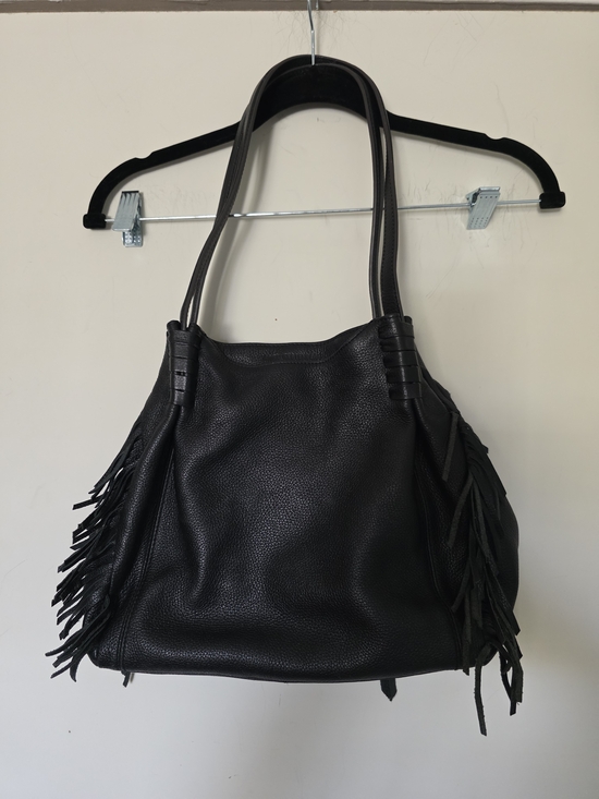 Aimee Kestenberg Handbags - Aimee Kestenberg Black Leather Fringe Shoulder Bag
